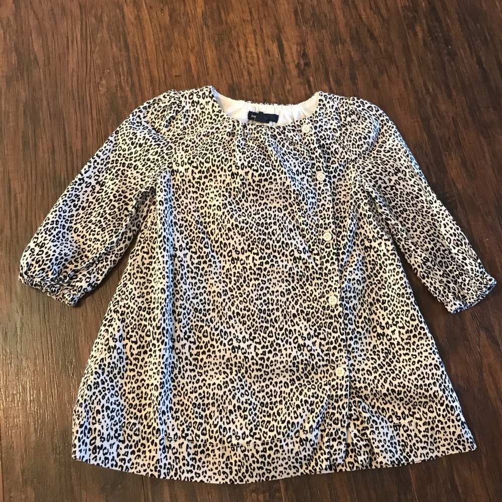 (18mo) Baby GAP Button Up Leopard Print Tunic